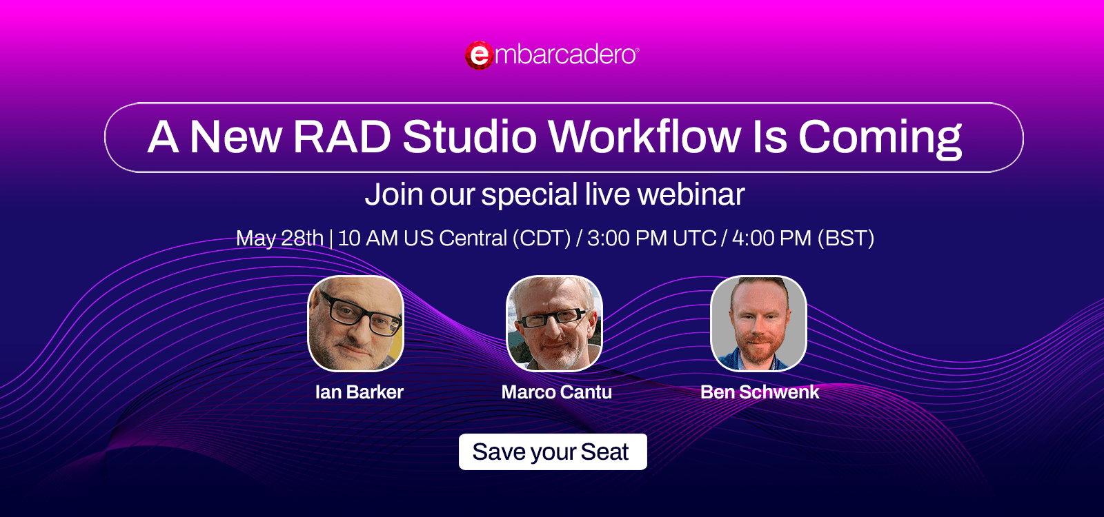 Webinar：RAD Studio全新开发工作流即将上线